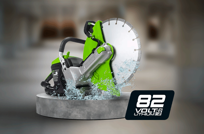 Обзор на Аккумуляторный бетонорез Greenworks 82V